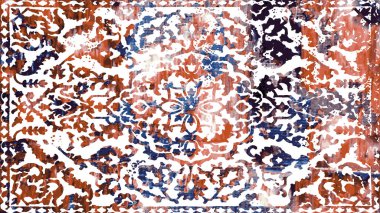 Halı ve Halı Tekstil Tasarımı grunge ve sıkıntılı doku yinelemesi 
