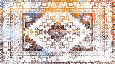 Halı ve Halı Tekstil Tasarımı grunge ve sıkıntılı doku yinelemesi 