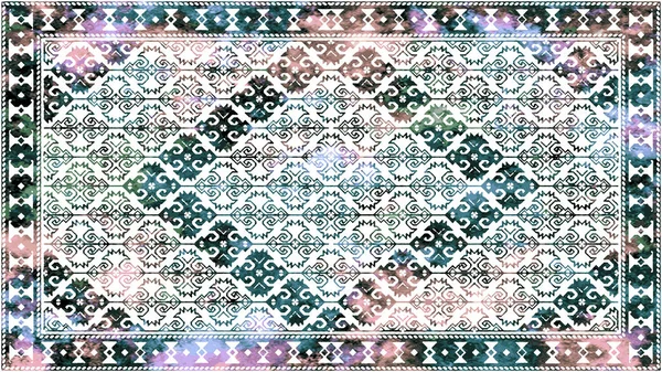 Textildesign Für Teppiche Und Teppiche Mit Grunge Und Strapazierter Textur — Stockfoto
