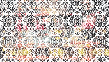 Halı ve Halı Tekstil Tasarımı grunge ve sıkıntılı doku yinelemesi 
