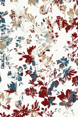 Halı ve Halı Tekstil Tasarımı grunge ve sıkıntılı doku yinelemesi 