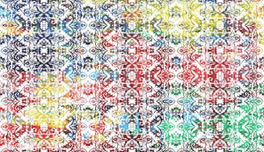 Halı ve Halı Tekstil Tasarımı grunge ve sıkıntılı doku yinelemesi 