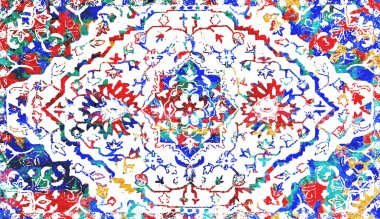 Halı ve Halı Tekstil Tasarımı grunge ve sıkıntılı doku yinelemesi 