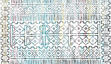 Halı ve Halı Tekstil Tasarımı grunge ve sıkıntılı doku yinelemesi 