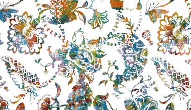 Halı ve Halı Tekstil Tasarımı grunge ve sıkıntılı doku yinelemesi 