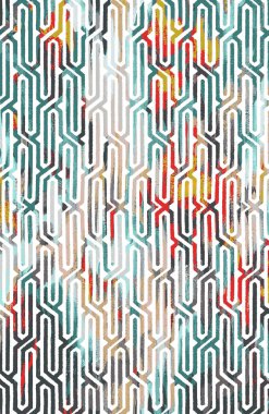 Halı ve Halı Tekstil Tasarımı grunge ve sıkıntılı doku yinelemesi 