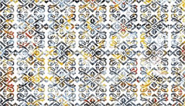 Halı ve Halı Tekstil Tasarımı grunge ve sıkıntılı doku yinelemesi 