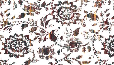 Halı ve Halı Tekstil Tasarımı grunge ve sıkıntılı doku yinelemesi 