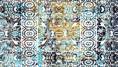 Halı ve Halı Tekstil Tasarımı grunge ve sıkıntılı doku yinelemesi 