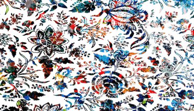 Halı ve Halı Tekstil Tasarımı grunge ve sıkıntılı doku yinelemesi 