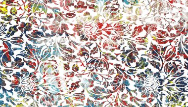 Halı ve Halı Tekstil Tasarımı grunge ve sıkıntılı doku yinelemesi 