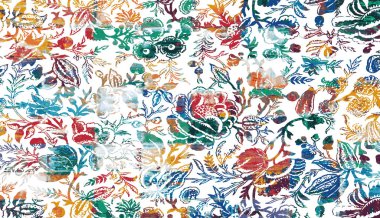 Halı ve Halı Tekstil Tasarımı grunge ve sıkıntılı doku yinelemesi 