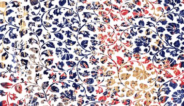 Halı ve Kumaş baskı dizaynı grunge ve sıkıntılı doku tekrarlama deseni 