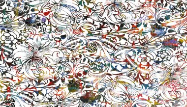 Halı ve Kumaş baskı dizaynı grunge ve sıkıntılı doku tekrarlama deseni 