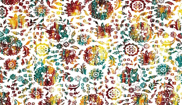 Carpet and fabric Print design with grunge and distressed texture repeat pattern