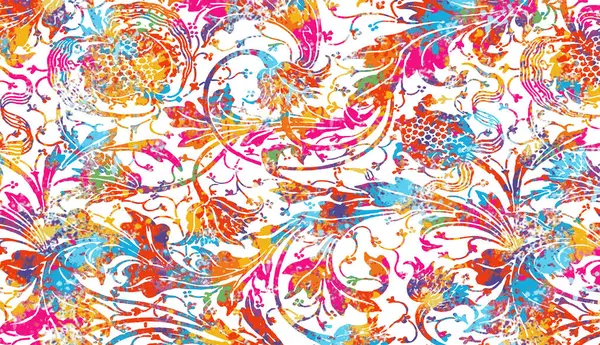 Halı ve Kumaş baskı dizaynı grunge ve sıkıntılı doku tekrarlama deseni 