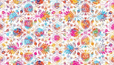 Halı ve Kumaş baskı dizaynı grunge ve sıkıntılı doku tekrarlama deseni 