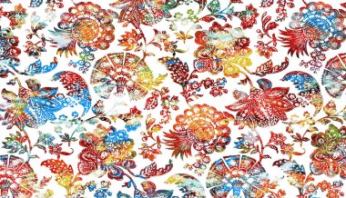 Halı ve Kumaş baskı dizaynı grunge ve sıkıntılı doku tekrarlama deseni 