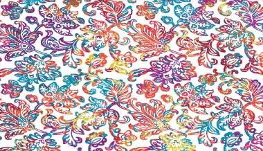 Halı ve Kumaş baskı dizaynı grunge ve sıkıntılı doku tekrarlama deseni 