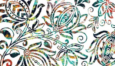 Halı ve Kumaş baskı dizaynı grunge ve sıkıntılı doku tekrarlama deseni 