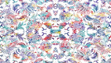 Halı ve Kumaş baskı dizaynı grunge ve sıkıntılı doku tekrarlama deseni 