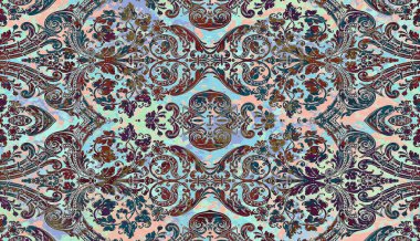 Halı ve Kumaş baskı dizaynı grunge ve sıkıntılı doku tekrarlama deseni 