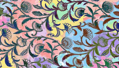 Halı ve Kumaş baskı dizaynı grunge ve sıkıntılı doku tekrarlama deseni 