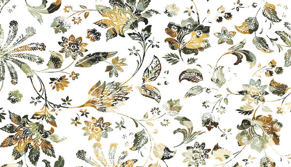 Carpet and Fabric print design with grunge and distressed texture repeat pattern 