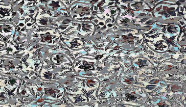 Halı ve Kumaş baskı dizaynı grunge ve sıkıntılı doku tekrarlama deseni 