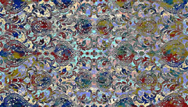 Halı ve Kumaş baskı dizaynı grunge ve sıkıntılı doku tekrarlama deseni 