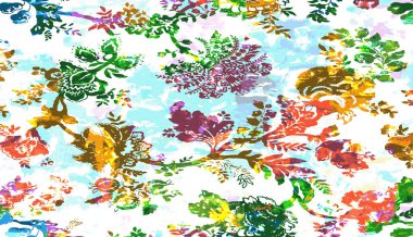 Halı ve Kumaş baskı dizaynı grunge ve sıkıntılı doku tekrarlama deseni 