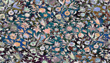 Halı ve Kumaş baskı dizaynı grunge ve sıkıntılı doku tekrarlama deseni 