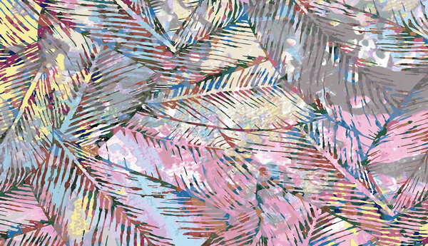 Carpet and Fabric print design with grunge and distressed texture repeat pattern 