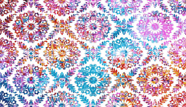 Carpet and Fabric print design with grunge and distressed texture repeat pattern 