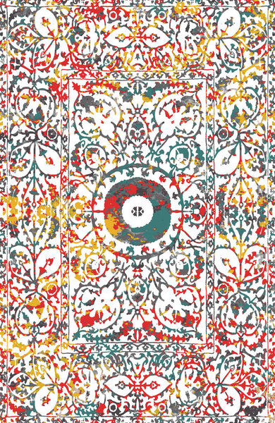 Carpet and Fabric print design with grunge and distressed texture repeat pattern 