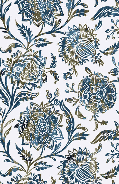 Carpet and Fabric print design with grunge and distressed texture repeat pattern 