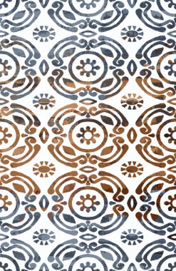 Halı ve Kumaş baskı dizaynı grunge ve sıkıntılı doku tekrarlama deseni 