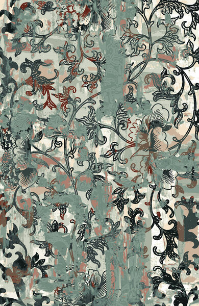 Дизайн ковровой и тканевой печати с гранжем и повторяющейся текстурой 