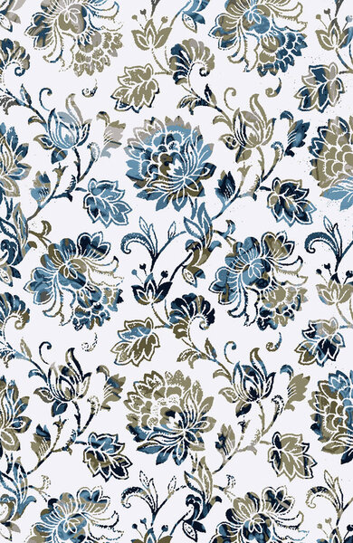 Carpet and Fabric print design with grunge and distressed texture repeat pattern 