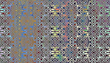 Halı ve Kumaş baskı dizaynı grunge ve sıkıntılı doku tekrarlama deseni 