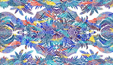 Halı ve Kumaş baskı dizaynı grunge ve sıkıntılı doku tekrarlama deseni 