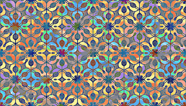 Carpet and Fabric print design with grunge and distressed texture repeat pattern 