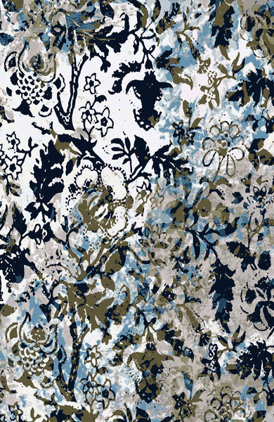 Дизайн ковровой и тканевой печати с гранжем и повторяющейся текстурой 