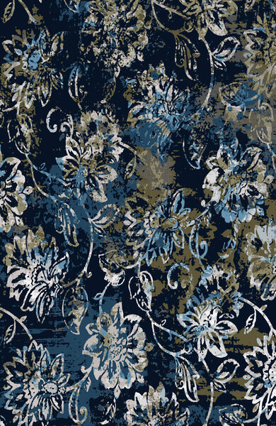 Дизайн ковровой и тканевой печати с гранжем и повторяющейся текстурой 