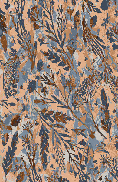 Дизайн ковровой и тканевой печати с гранжем и повторяющейся текстурой 