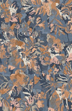 Halı ve Kumaş baskı dizaynı grunge ve sıkıntılı doku tekrarlama deseni 