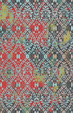 Halı ve Kumaş baskı dizaynı grunge ve sıkıntılı doku tekrarlama deseni 