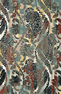 Halı ve Kumaş baskı dizaynı grunge ve sıkıntılı doku tekrarlama deseni 