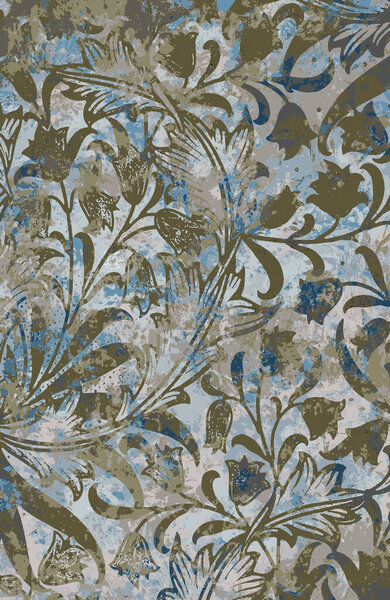 Дизайн ковровой и тканевой печати с гранжем и повторяющейся текстурой 