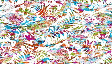 Halı ve Kumaş baskı dizaynı grunge ve sıkıntılı doku tekrarlama deseni 